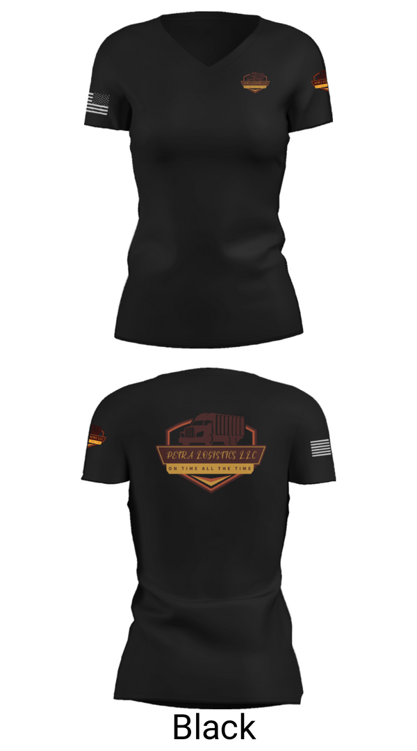 Womens Short Sleeve Vneck Shirt, Petra logistics llc, , Teamtime, Team time, sublimation, custom sports apparel, team uniforms, spirit wear, spiritwear, sports uniforms, custom shirts, team store, custom team store, fundraiser sports, apparel fundraiser