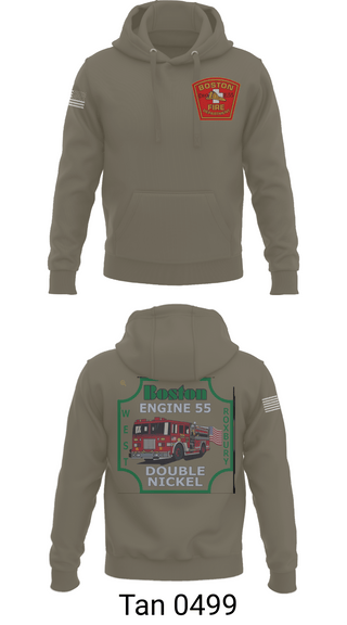 Hoodie, Boston Fire Department Engine 55, , Teamtime, Team time, sublimation, custom sports apparel, team uniforms, spirit wear, spiritwear, sports uniforms, custom shirts, team store, custom team store, fundraiser sports, apparel fundraiser