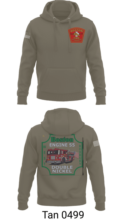 Boston Fire Department Engine 55 92329378 Hoodie - 78
