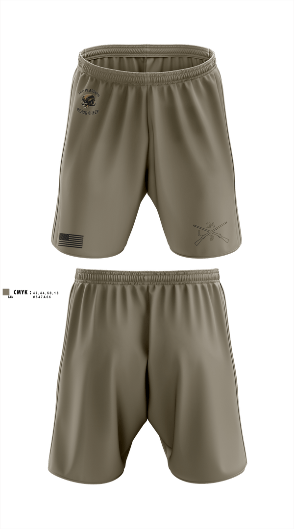 Athletic Shorts With Pockets, 3rd PLT black sheep, Army, Teamtime, Team time, sublimation, custom sports apparel, team uniforms, spirit wear, spiritwear, sports uniforms, custom shirts, team store, custom team store, fundraiser sports, apparel fundraiser