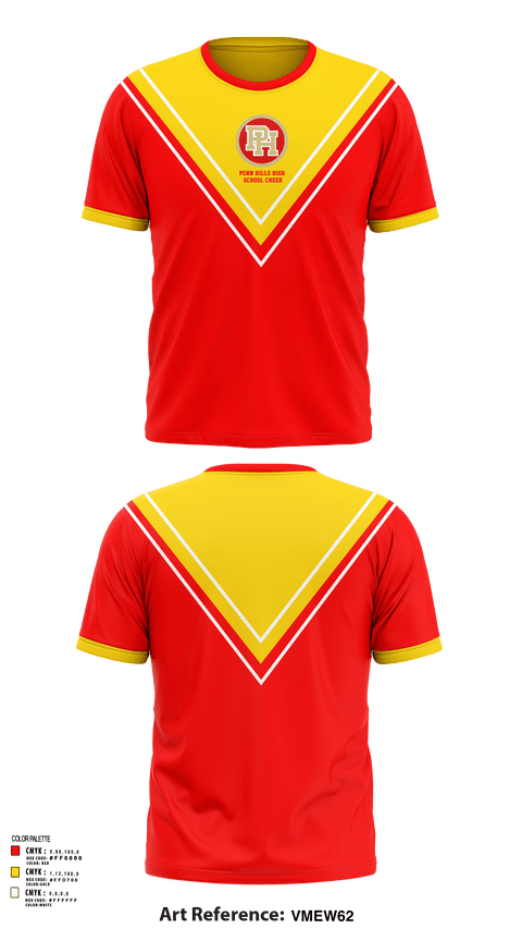 Short Sleeve Performance Shirt, Penn Hills High School Cheer, Cheer, Teamtime, Team time, sublimation, custom sports apparel, team uniforms, spirit wear, spiritwear, sports uniforms, custom shirts, team store, custom team store, fundraiser sports, apparel fundraiser