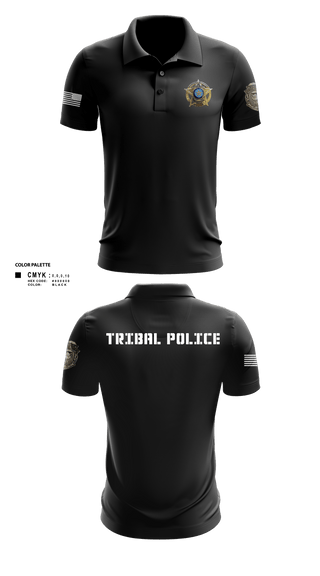 Short Sleeve Performance Polo, Eastern Shawnee Tribal Police, Police, Teamtime, Team time, sublimation, custom sports apparel, team uniforms, spirit wear, spiritwear, sports uniforms, custom shirts, team store, custom team store, fundraiser sports, apparel fundraiser