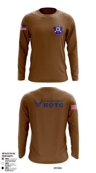Long Sleeve Performance Shirt, Detachment 035, Air Force, Teamtime, Team time, sublimation, custom sports apparel, team uniforms, spirit wear, spiritwear, sports uniforms, custom shirts, team store, custom team store, fundraiser sports, apparel fundraiser