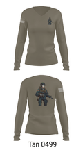 3d lsb 39792160 Women's Long Sleeve V-neck Shirt - 77