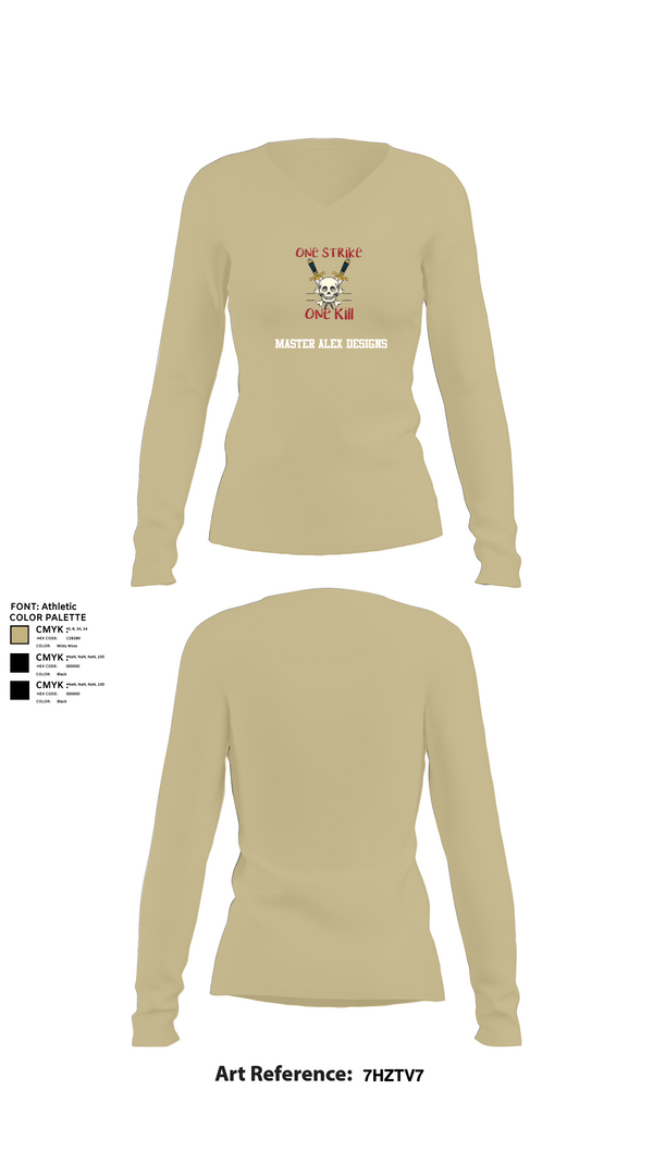 Womens Long Sleeve Vneck Shirt, Master Alex Designs, , Teamtime, Team time, sublimation, custom sports apparel, team uniforms, spirit wear, spiritwear, sports uniforms, custom shirts, team store, custom team store, fundraiser sports, apparel fundraiser