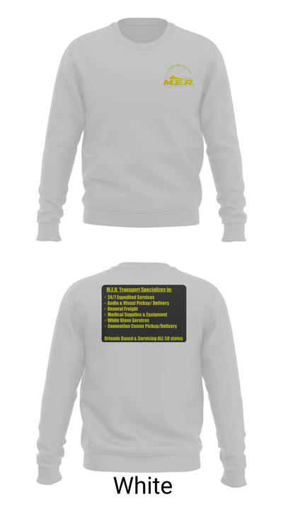 M.E.R. TRANSPORT LLC 858863 Crew Neck Sweatshirt - 2