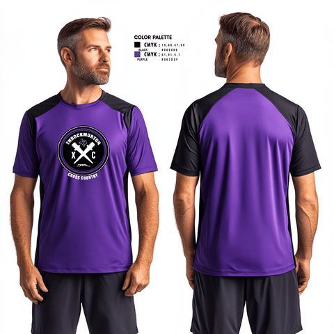 Short Sleeve Performance Shirt, Throckmorton High School Track and Field, Track & Field, Teamtime, Team time, sublimation, custom sports apparel, team uniforms, spirit wear, spiritwear, sports uniforms, custom shirts, team store, custom team store, fundraiser sports, apparel fundraiser