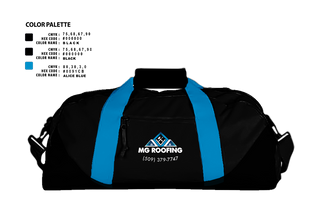Duffle Bag, Mg roofing, , Teamtime, Team time, sublimation, custom sports apparel, team uniforms, spirit wear, spiritwear, sports uniforms, custom shirts, team store, custom team store, fundraiser sports, apparel fundraiser