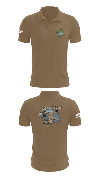 Short Sleeve Performance Polo, Wilmington Tiger Shark, Army, Teamtime, Team time, sublimation, custom sports apparel, team uniforms, spirit wear, spiritwear, sports uniforms, custom shirts, team store, custom team store, fundraiser sports, apparel fundraiser