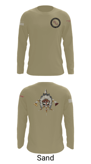 Long Sleeve Performance Shirt, Seminole Battalion, Army, Teamtime, Team time, sublimation, custom sports apparel, team uniforms, spirit wear, spiritwear, sports uniforms, custom shirts, team store, custom team store, fundraiser sports, apparel fundraiser