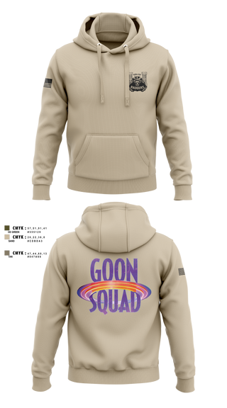 Hoodie, GOON SQUAD, Army, Teamtime, Team time, sublimation, custom sports apparel, team uniforms, spirit wear, spiritwear, sports uniforms, custom shirts, team store, custom team store, fundraiser sports, apparel fundraiser