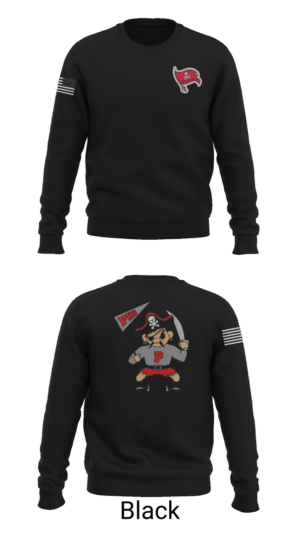 Crew Neck Sweatshirt, Palatine pirates, Baseball, Teamtime, Team time, sublimation, custom sports apparel, team uniforms, spirit wear, spiritwear, sports uniforms, custom shirts, team store, custom team store, fundraiser sports, apparel fundraiser