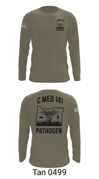 Long Sleeve Performance Shirt, C MED 141, National Guard, Teamtime, Team time, sublimation, custom sports apparel, team uniforms, spirit wear, spiritwear, sports uniforms, custom shirts, team store, custom team store, fundraiser sports, apparel fundraiser