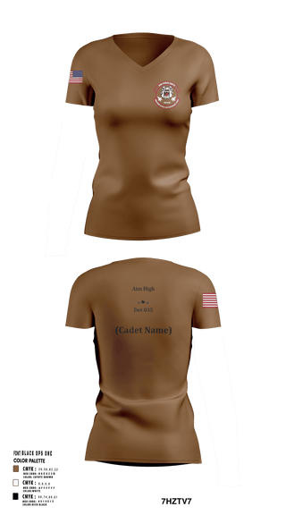 Womens Short Sleeve Vneck Shirt, Detachment 035, Air Force, Teamtime, Team time, sublimation, custom sports apparel, team uniforms, spirit wear, spiritwear, sports uniforms, custom shirts, team store, custom team store, fundraiser sports, apparel fundraiser