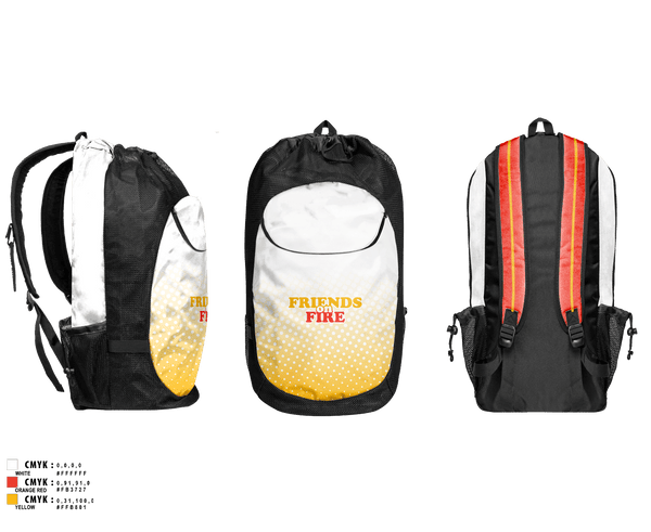 Gear Bag, FRIENDS on FIRE, Women's Volleyball, Teamtime, Team time, sublimation, custom sports apparel, team uniforms, spirit wear, spiritwear, sports uniforms, custom shirts, team store, custom team store, fundraiser sports, apparel fundraiser