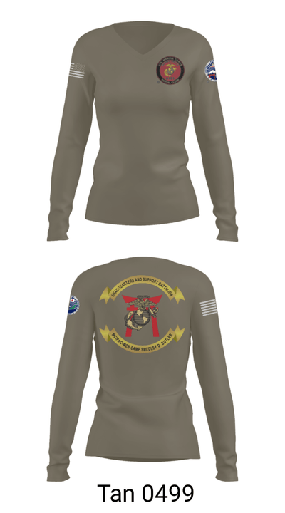 MCIPAC 4147432 Women's Long Sleeve V-neck Shirt - 77