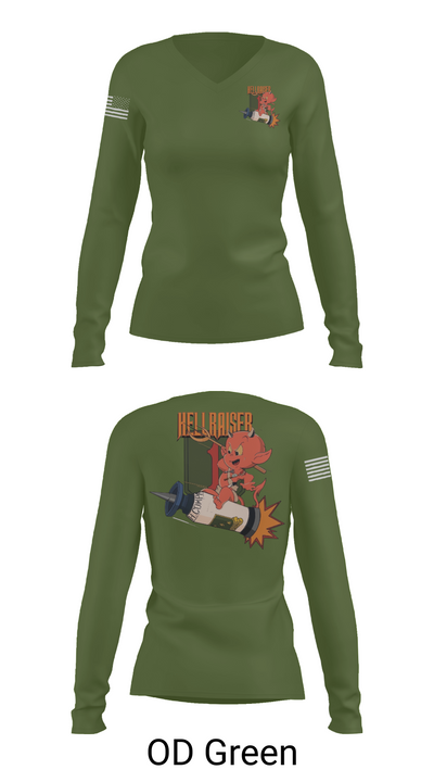 Hellraiser 15365776 Women's Long Sleeve V-neck Shirt - 57