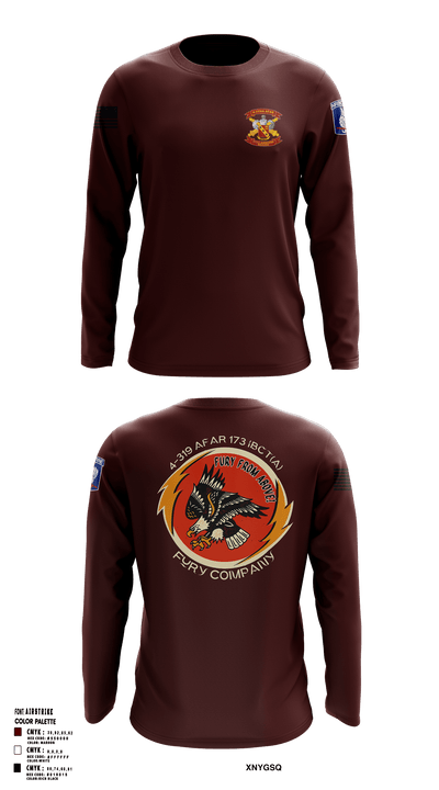 FCO 4-319 AFAR, 173 IBCT(A) 62795689 Long Sleeve Performance Shirt - 3