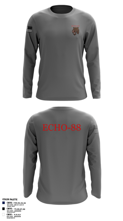 ECHO-88ECHO-88 97124520 Long Sleeve Performance Shirt - 2