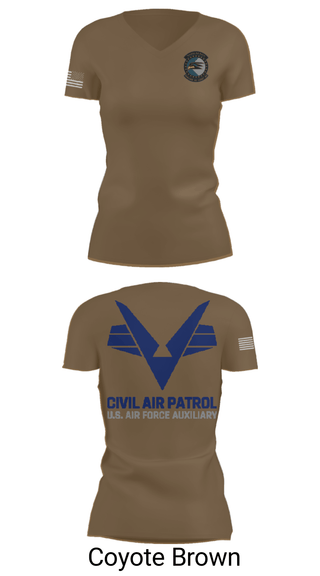 Women's Short Sleeve Vneck Shirt, Sunlake High School Cadet Squadron, Air Force, Teamtime, Team time, sublimation, custom sports apparel, team uniforms, spirit wear, spiritwear, sports uniforms, custom shirts, team store, custom team store, fundraiser sports, apparel fundraiser
