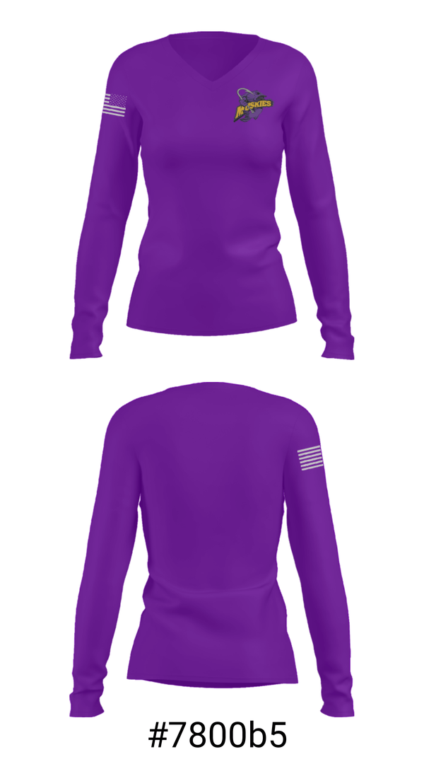 Women's Long Sleeve Vneck Shirt, Jamestown High School Baseball, Baseball, Teamtime, Team time, sublimation, custom sports apparel, team uniforms, spirit wear, spiritwear, sports uniforms, custom shirts, team store, custom team store, fundraiser sports, apparel fundraiser