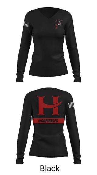 Women's Long Sleeve Vneck Shirt, Hart High School Volleyball, Women's Volleyball, Teamtime, Team time, sublimation, custom sports apparel, team uniforms, spirit wear, spiritwear, sports uniforms, custom shirts, team store, custom team store, fundraiser sports, apparel fundraiser