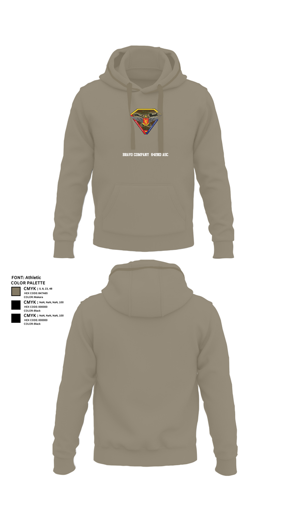 Hoodie, Bravo Company  642nd ASC, , Teamtime, Team time, sublimation, custom sports apparel, team uniforms, spirit wear, spiritwear, sports uniforms, custom shirts, team store, custom team store, fundraiser sports, apparel fundraiser