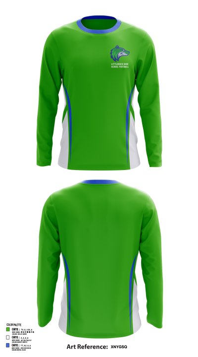 Littlerock High School Football 56953167 Long Sleeve Performance Shirt 106