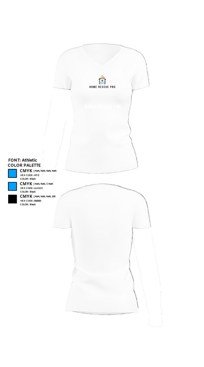 Home Rescue Pro 30759425 Women's Short Sleeve V-neck Shirt - 18