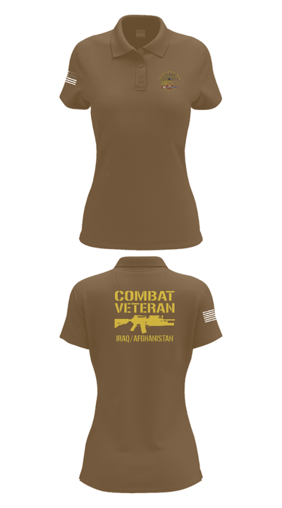 33rd Infantry 79937532 Women's Short Sleeve Performance Polo  - 15