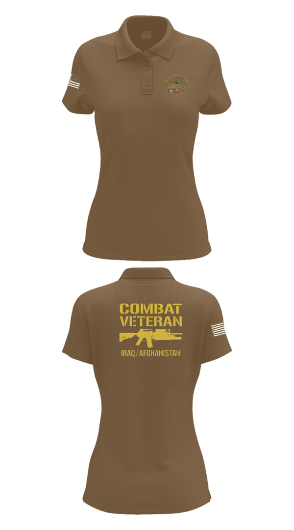 Women's Short Sleeve Performance Polo, 33rd Infantry, Army, Teamtime, Team time, sublimation, custom sports apparel, team uniforms, spirit wear, spiritwear, sports uniforms, custom shirts, team store, custom team store, fundraiser sports, apparel fundraiser