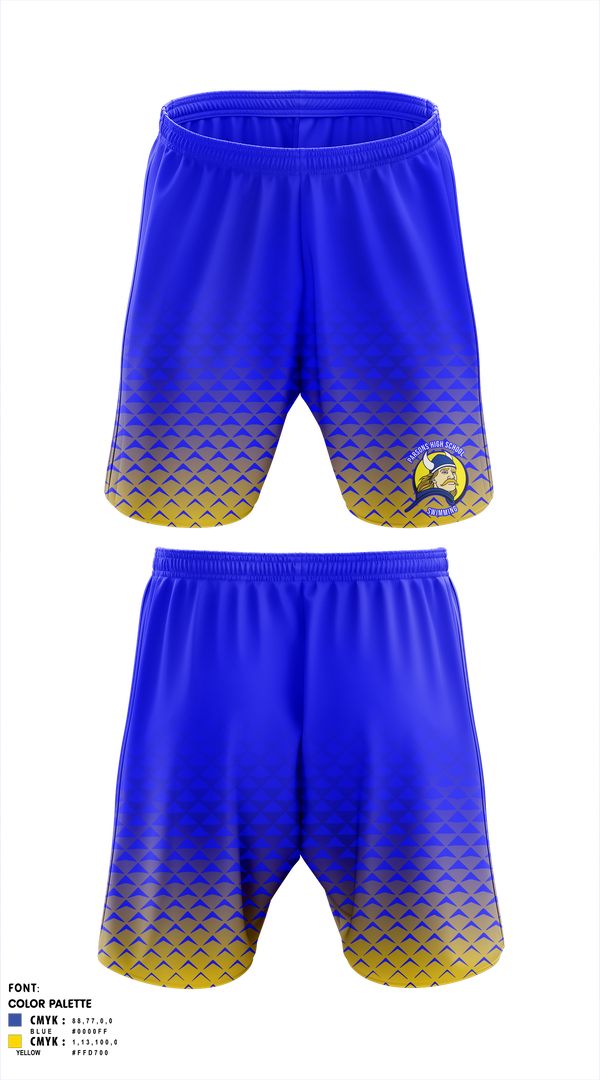 Athletic Shorts With Pockets, Parsons High School Swimming, Swimming, Teamtime, Team time, sublimation, custom sports apparel, team uniforms, spirit wear, spiritwear, sports uniforms, custom shirts, team store, custom team store, fundraiser sports, apparel fundraiser