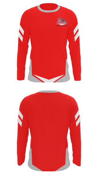 Long Sleeve Performance Shirt, Archer High School Tennis, Tennis, Teamtime, Team time, sublimation, custom sports apparel, team uniforms, spirit wear, spiritwear, sports uniforms, custom shirts, team store, custom team store, fundraiser sports, apparel fundraiser