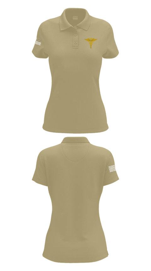 Women's Short Sleeve Performance Polo, Physical Therapy, Army, Teamtime, Team time, sublimation, custom sports apparel, team uniforms, spirit wear, spiritwear, sports uniforms, custom shirts, team store, custom team store, fundraiser sports, apparel fundraiser