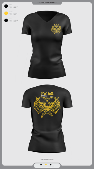 Womens Short Sleeve Vneck Shirt, PeReZ Tattoos, , Teamtime, Team time, sublimation, custom sports apparel, team uniforms, spirit wear, spiritwear, sports uniforms, custom shirts, team store, custom team store, fundraiser sports, apparel fundraiser