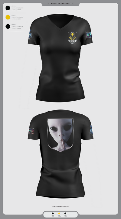 SVR Private Security Service 96742795 Women's Short Sleeve V-neck Shirt - 1