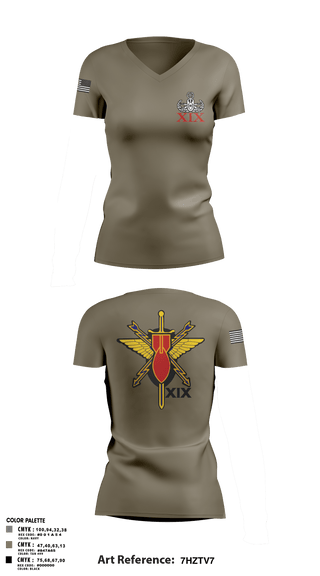 Womens Short Sleeve Vneck Shirt, 19th EOD, Air Force, Teamtime, Team time, sublimation, custom sports apparel, team uniforms, spirit wear, spiritwear, sports uniforms, custom shirts, team store, custom team store, fundraiser sports, apparel fundraiser