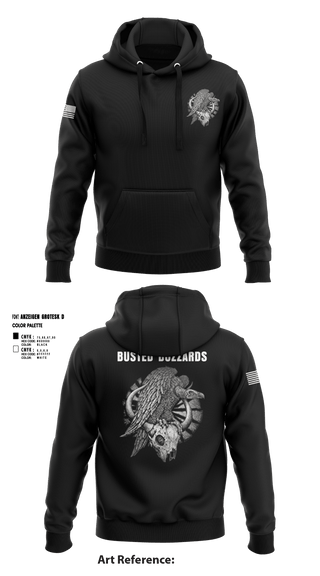 Hoodie, CREW 3 BUSTED BUZZARDS, Army, Teamtime, Team time, sublimation, custom sports apparel, team uniforms, spirit wear, spiritwear, sports uniforms, custom shirts, team store, custom team store, fundraiser sports, apparel fundraiser