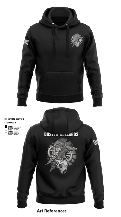 CREW 3 BUSTED BUZZARDS 64090708 Hoodie - 4