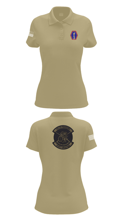 100th Battalion 442nd Infantry Delta dragons 60081058 Women's Short Sleeve Performance Polo  - 95