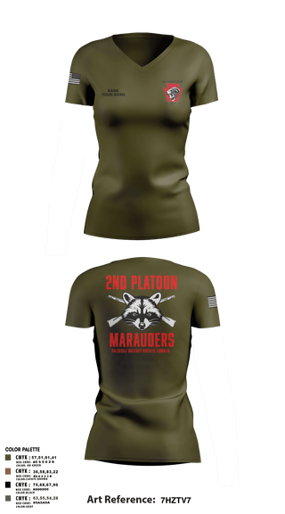 Womens Short Sleeve Vneck Shirt, Charger Co. / 2-112th Infantry Battalion, National Guard, Teamtime, Team time, sublimation, custom sports apparel, team uniforms, spirit wear, spiritwear, sports uniforms, custom shirts, team store, custom team store, fundraiser sports, apparel fundraiser