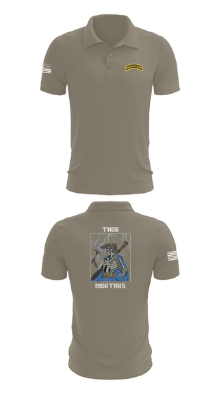 Short Sleeve Performance Polo, 5/4 Cav, C-TRP MTRS, , Teamtime, Team time, sublimation, custom sports apparel, team uniforms, spirit wear, spiritwear, sports uniforms, custom shirts, team store, custom team store, fundraiser sports, apparel fundraiser