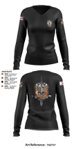 C-Co 602D ASB 71848240 Women's Long Sleeve V-neck Shirt - 106