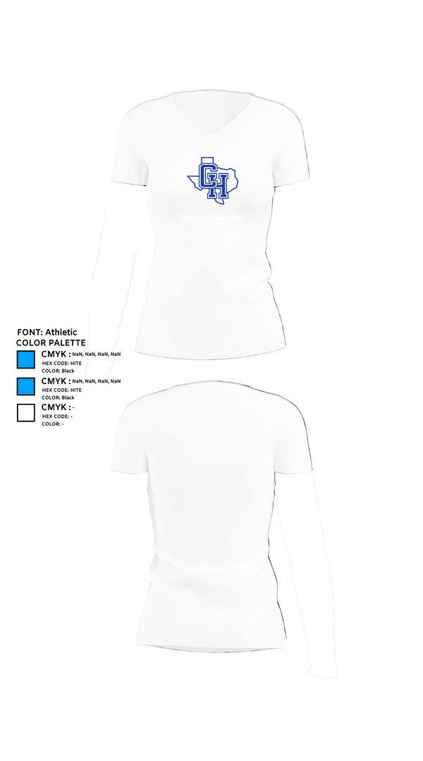 Womens Short Sleeve Vneck Shirt, Central Heights High School Swimming, Swimming, Teamtime, Team time, sublimation, custom sports apparel, team uniforms, spirit wear, spiritwear, sports uniforms, custom shirts, team store, custom team store, fundraiser sports, apparel fundraiser