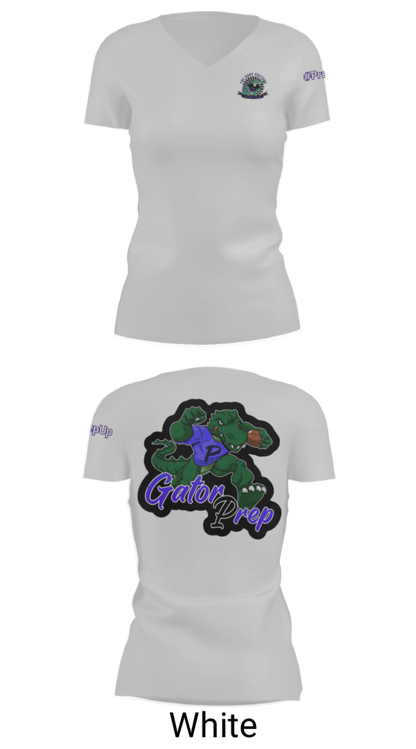 Women's Short Sleeve Vneck Shirt, Gator Prep, Football, Teamtime, Team time, sublimation, custom sports apparel, team uniforms, spirit wear, spiritwear, sports uniforms, custom shirts, team store, custom team store, fundraiser sports, apparel fundraiser