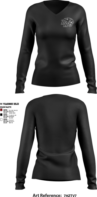 Womens Long Sleeve Vneck Shirt, Panthers Volleyball, Women's Volleyball, Teamtime, Team time, sublimation, custom sports apparel, team uniforms, spirit wear, spiritwear, sports uniforms, custom shirts, team store, custom team store, fundraiser sports, apparel fundraiser