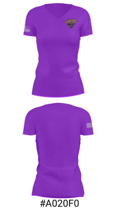 Minnesota State University Mankato Baseball 62167933 Women's Short Sleeve V-neck Shirt - 21