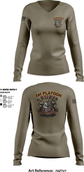 Fuel Dawgs 84866283 Women's Long Sleeve V-neck Shirt - 4