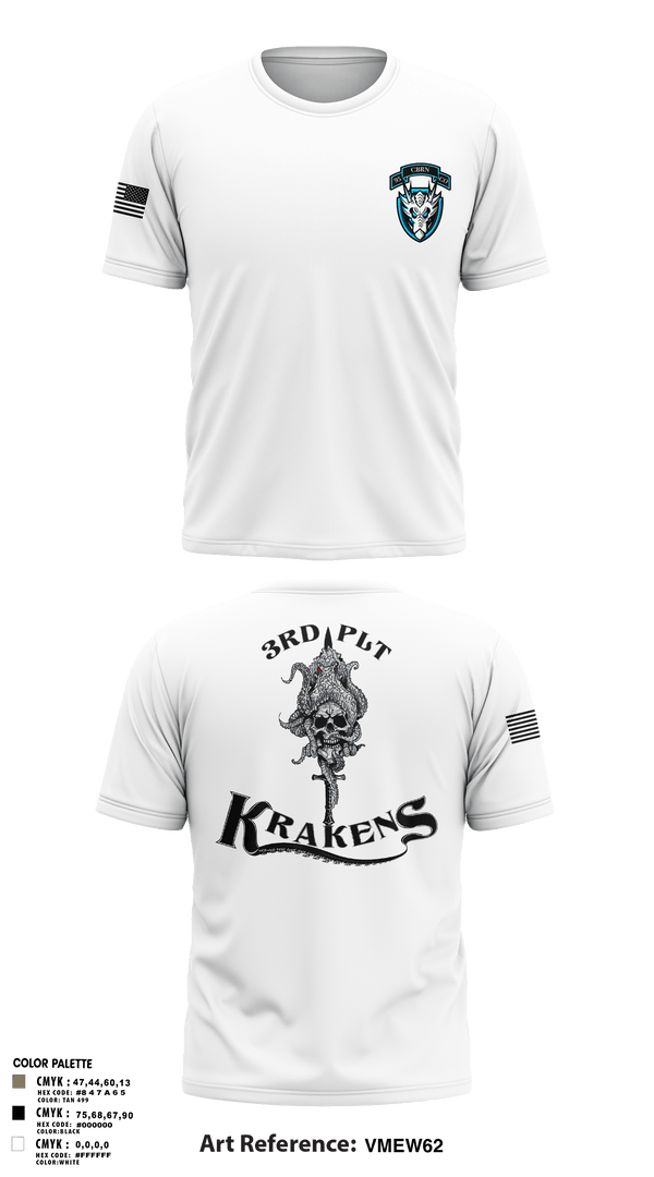 Old School Cotton Feel Shirt, 3RD PLT95TH CBRN3rd plt, Army, Teamtime, Team time, sublimation, custom sports apparel, team uniforms, spirit wear, spiritwear, sports uniforms, custom shirts, team store, custom team store, fundraiser sports, apparel fundraiser