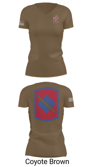 Women's Short Sleeve Vneck Shirt, Fox Company 39th BSB (FA FSC), National Guard, Teamtime, Team time, sublimation, custom sports apparel, team uniforms, spirit wear, spiritwear, sports uniforms, custom shirts, team store, custom team store, fundraiser sports, apparel fundraiser